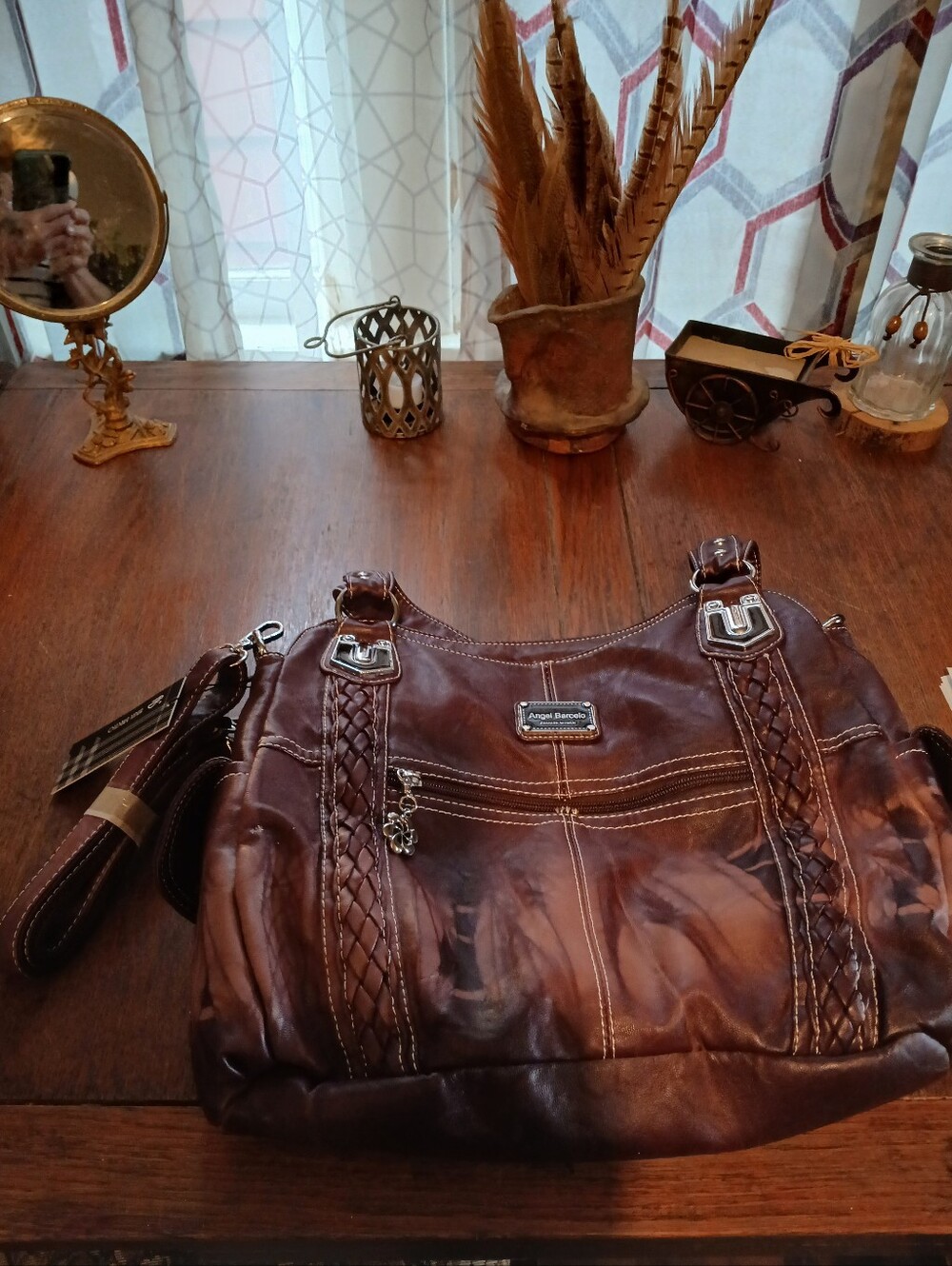 Angel Barcelo Tie Dye Style Large Purse New With Tags